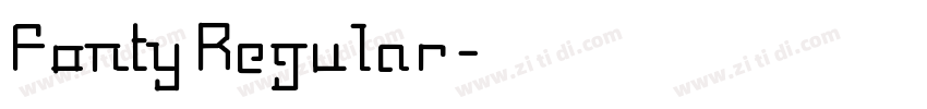 Fonty Regular字体转换